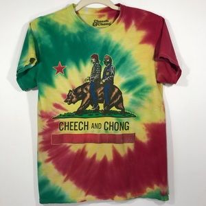 Cheech And Chong Vintage Style Tie Dye Shirt Small